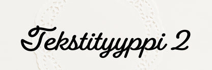 Kakkukoriste yhdellä nimellä / sanalla