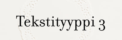 Kakkukoriste yhdellä nimellä / sanalla