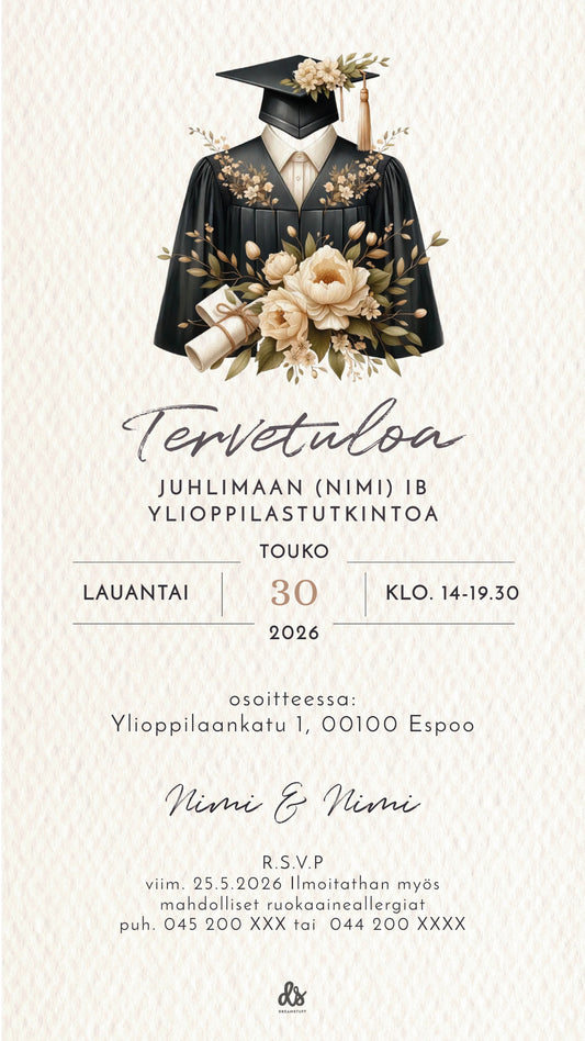 Digital examensinbjudan - Fluga