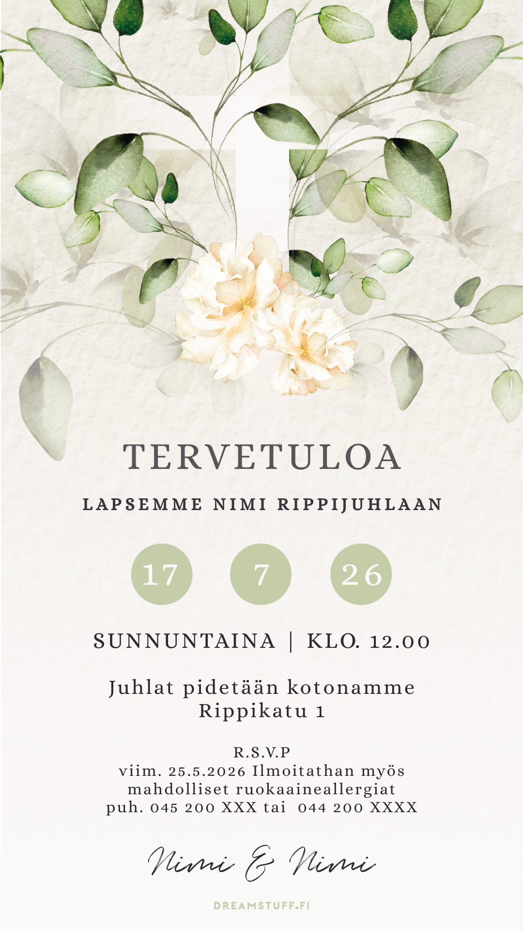 Digital invitations - For Confirmation