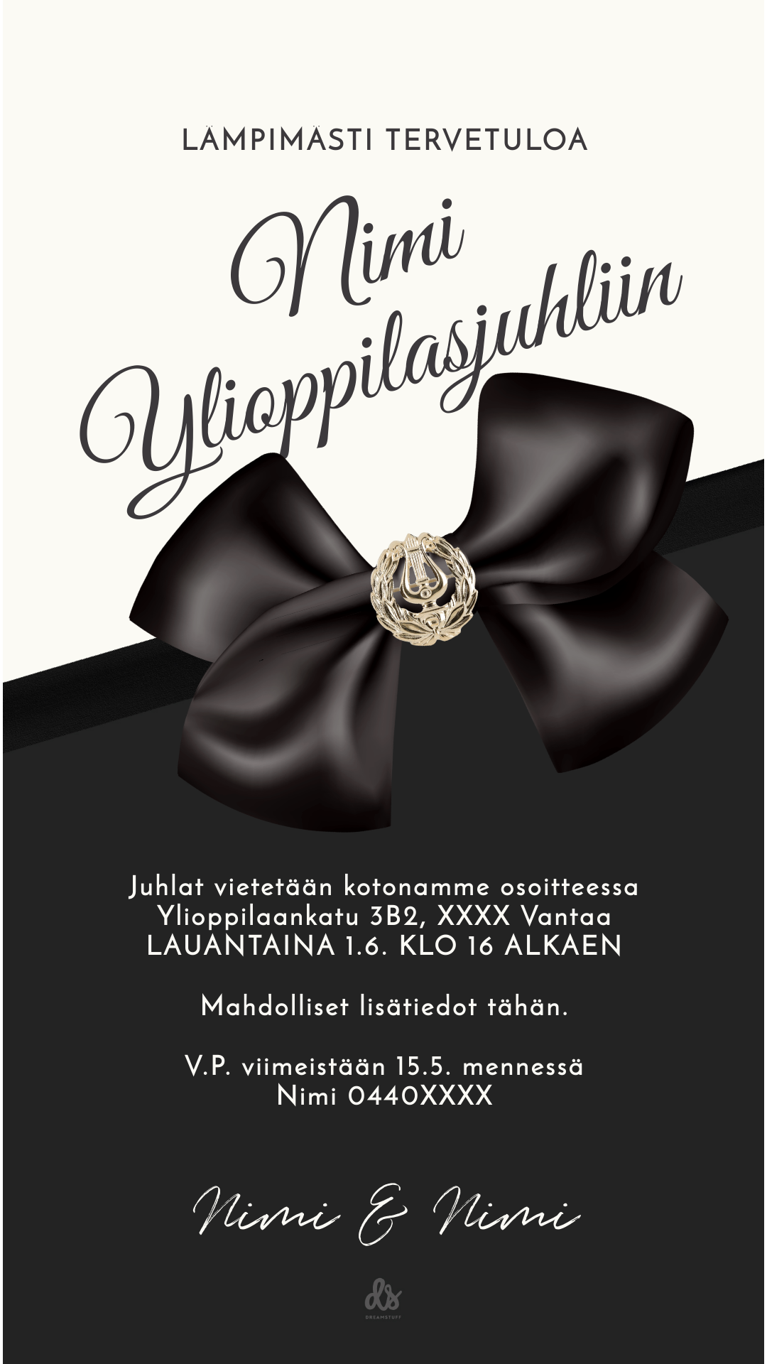 Digital examensinbjudan - Fluga