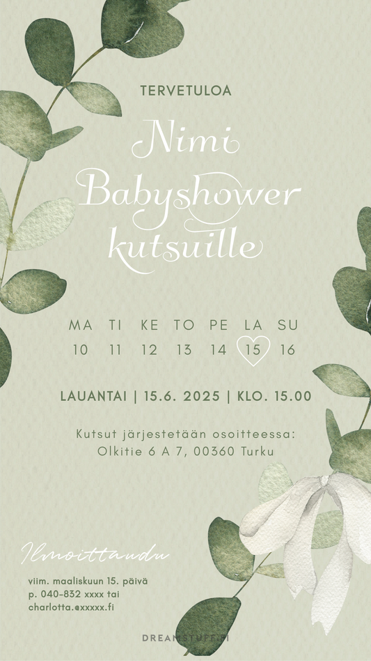 Digitala inbjudningar - Babyshower