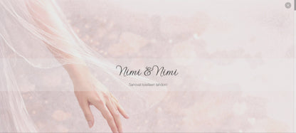 Digitaalinen save the date, kutsu & hääsivusto - Käsi kädessä hääpaketti