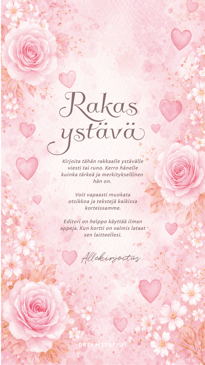 Digitaalinen toivotus - Runo ystävälle