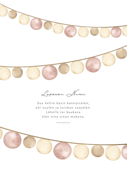 Boho poetry poster - Customizable