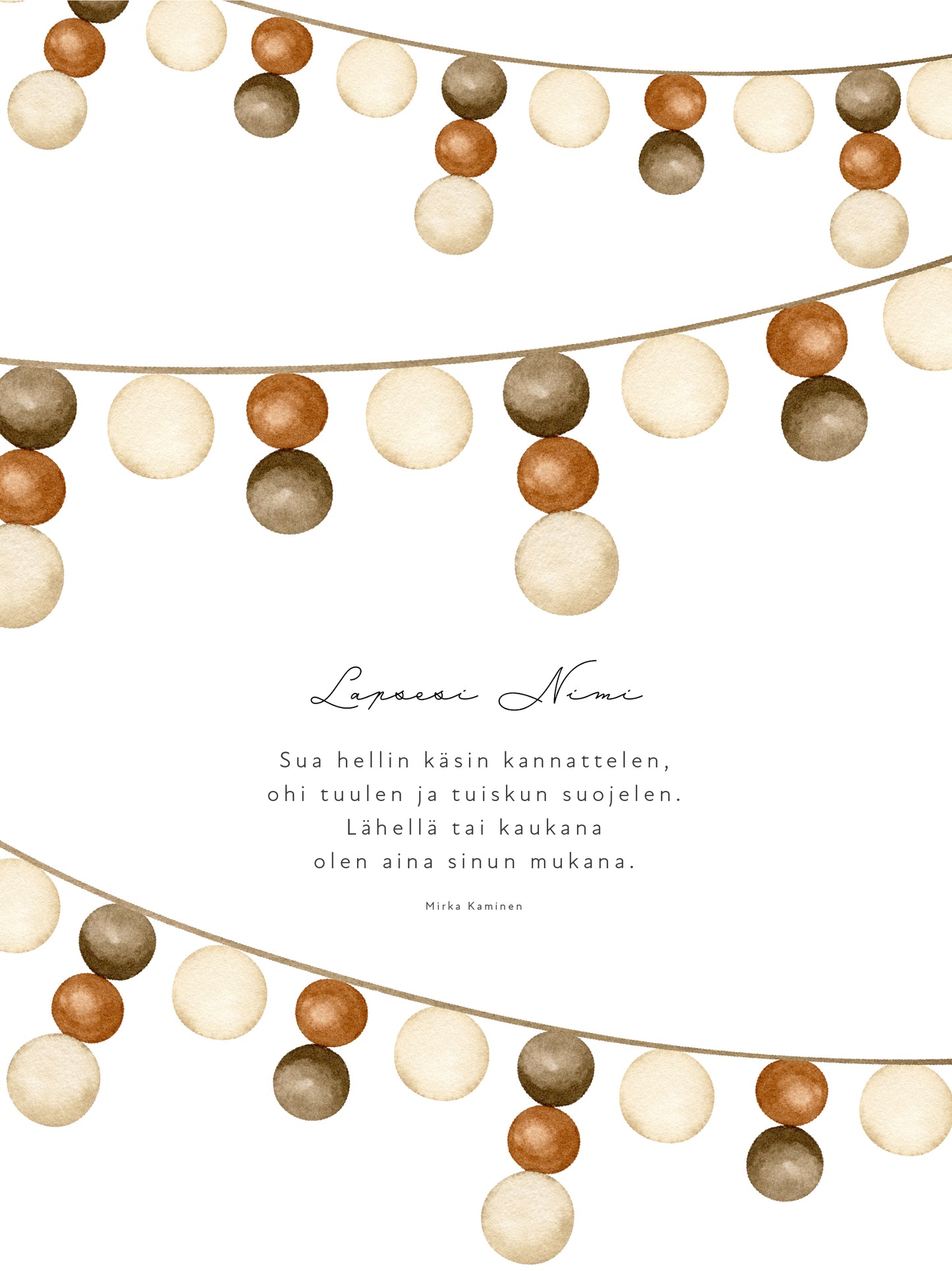 Boho poetry poster - Customizable