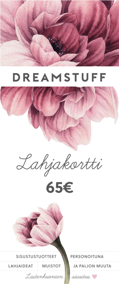 Dreamstuff Oy - Lahjakortti verkkokauppaan
