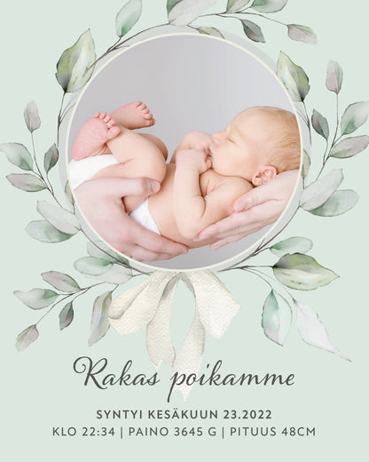 Digital birth announcement - small