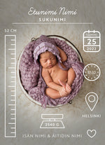 Lataa kuva Galleria-katseluun, syntymätieto kortti vauvan kortti kastejuhlaan tulosta vauvakuvat newborn kuvaus valokuvista printit sisustuskortti vastasyntynyt lastenhuoneen juliste lastenhuoneen sisustusideat
