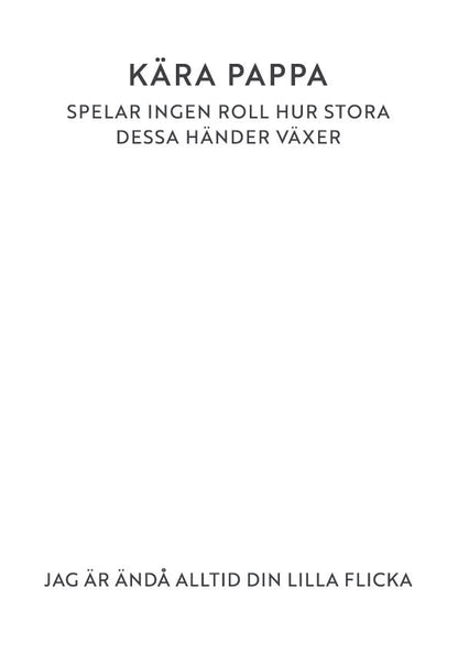 Rakas isä-juliste - ruotsinkielinen